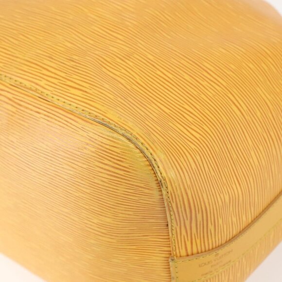 Authentic LOUIS VUITTON Epi Petit Noe Shoulder Bag Yellow M44109 LV - Picture 4 of 16